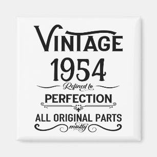 Personalisierte 70 Vintage Geburtstagsparty Magnet