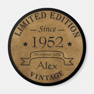 Personalisierte 70 Vintage Geburtstagsparty Magnet