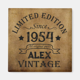 Personalisierte 70 Vintage Geburtstagsparty Magnet