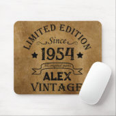 Personalisierte 70 Vintage Geburtstagsparty Mousepad (Mit Mouse)
