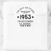 Personalisierte 70 Vintage Geburtstagsparty Runder Aufkleber (Tasche)