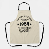 Personalisierte 70 Vintage Geburtstagsparty Schürze (Vorderseite)