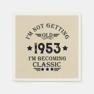 Personalisierte 70 Vintage Geburtstagsparty Serviette