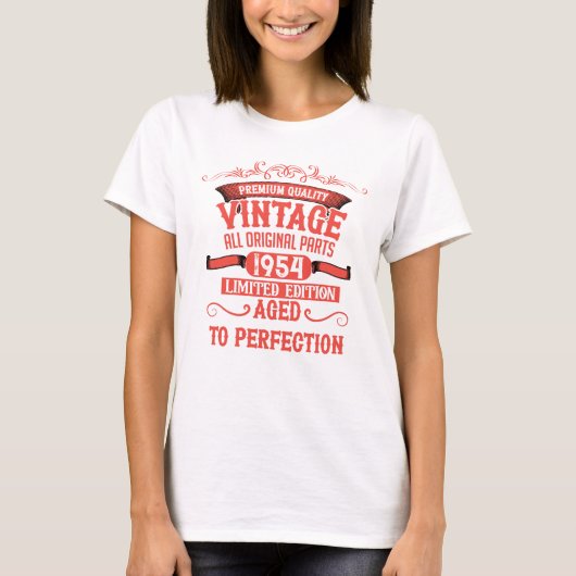 Personalisierte 70 Vintage Geburtstagsparty T-Shirt (Vorderseite)