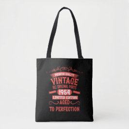 Personalisierte 70 Vintage Geburtstagsparty Tasche