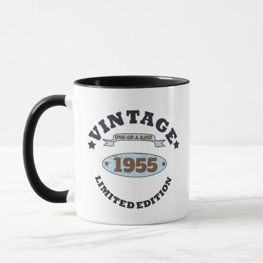 Personalisierte 70 Vintage Geburtstagsparty Tasse (Links)
