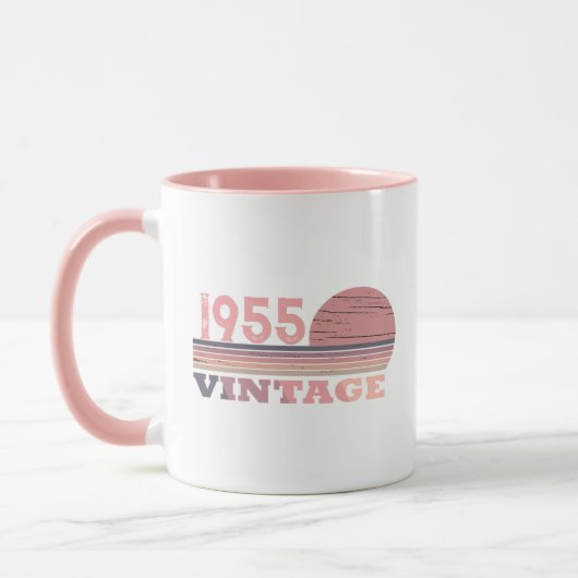 Personalisierte 70 Vintage Geburtstagsparty Tasse (Links)