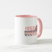 Personalisierte 70 Vintage Geburtstagsparty Tasse (VorderseiteRechts)