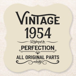 Personalisierte 70 Vintage Geburtstagsparty Untersetzer