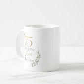 Personalisierte 75 Dinge, die wir an dir lieben Kaffeetasse (Vorderseite Links)
