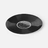 Personalisierte 78 Vinyl-Schallplatten-Design-Papi Pappteller (Schrägansicht)