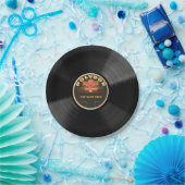 Personalisierte 78-Vinyl-Schallplatten-Design-Papi Pappteller (Party)