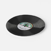 Personalisierte 78 Vinyl-Schallplatten-Design-Papi Pappteller (Schrägansicht)