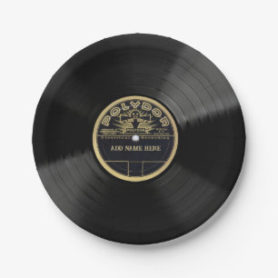 Personalisierte 78-Vinyl-Schallplatten-Design-Papi Pappteller