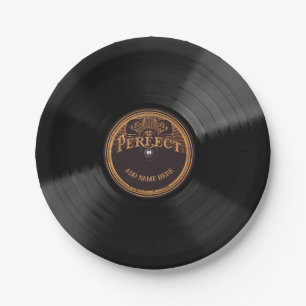 Personalisierte 78 Vinyl-Schallplatten-Design-Papi Pappteller