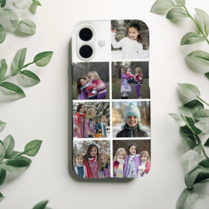 Personalisierte 7-Foto-Collage iPhone 16 Plus Hülle