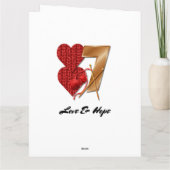 Personalisierte 7-jährige Hochzeiten-Jubiläumskart Karte (Rückseite)