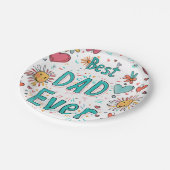 Personalisierte 7" Rundpapierplatte Pappteller (Schrägansicht)