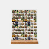 Personalisierte 80-FotoCollage Acrylschild (Vorderseite)