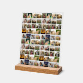 Personalisierte 80-FotoCollage Acrylschild (Winkel)