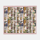 Personalisierte 80-FotoCollage Fleecedecke (Vorderseite (Horizontal))