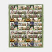 Personalisierte 80-FotoCollage Fleecedecke (Vorderseite)