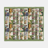 Personalisierte 80-FotoCollage Fleecedecke (Vorderseite (Horizontal))