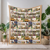 Personalisierte 80-FotoCollage Fleecedecke