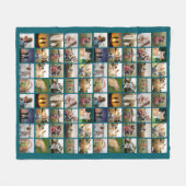Personalisierte 80-FotoCollage Fleecedecke (Vorderseite (Horizontal))