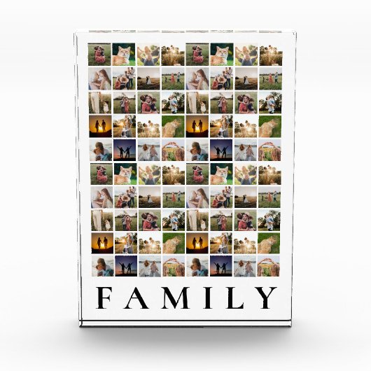 Personalisierte 80-FotoCollage Fotoblock (Vorderseite)