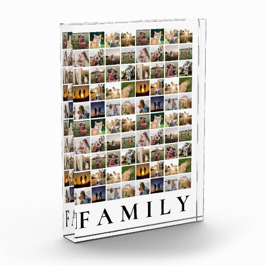 Personalisierte 80-FotoCollage Fotoblock (Links)