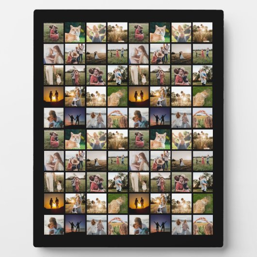 Personalisierte 80-FotoCollage Fotoplatte (Vorderseite)