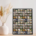 Personalisierte 80-FotoCollage Künstlicher Leinwanddruck<br><div class="desc">Erstellen Sie Ihre eigenen Personalisierten 80 Collage Imitate Canvas Print</div>