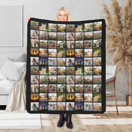 Personalisierte 80-FotoCollage Sherpadecke