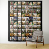 Personalisierte 80-FotoCollage Wandteppich (Beispiel)