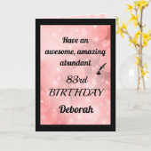 Personalisierte 83. Geburtstagskarte Karte (Gelbe Blume)