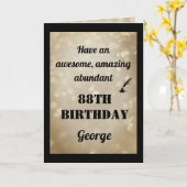 Personalisierte 88. Geburtstagskarte Karte (Gelbe Blume)