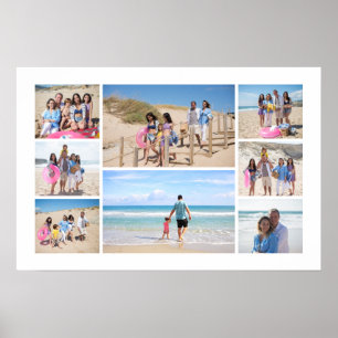 Personalisierte 8-Foto-Collage Poster