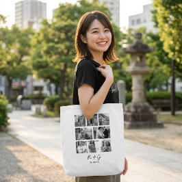 Personalisierte 8-Foto-Collage-Tragetasche Tasche