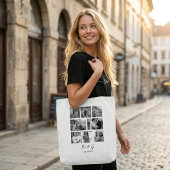Personalisierte 8-Foto-Collage-Tragetasche Tasche