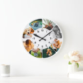 Personalisierte 8 gerundete Foto Große Uhr (Zuhause)