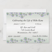 Personalisierte 90. Geburtstagsparty Einladungen (Rückseite)