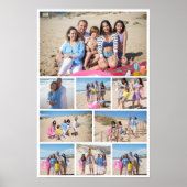 Personalisierte 9-Foto-Collage Poster (Vorne)