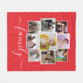 Personalisierte 9 Foto- und Textsammlung Fleecedecke