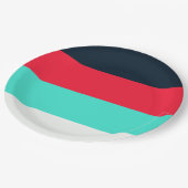 Personalisierte 9" Rundpapierplatte Pappteller (Schrägansicht)