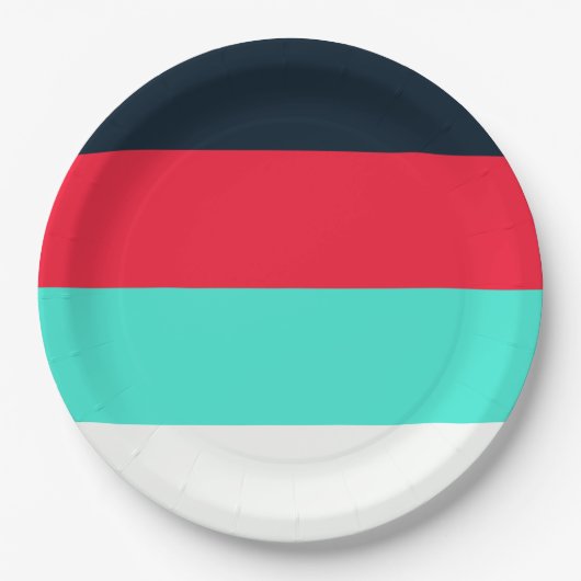 Personalisierte 9" Rundpapierplatte Pappteller (Vorderseite)