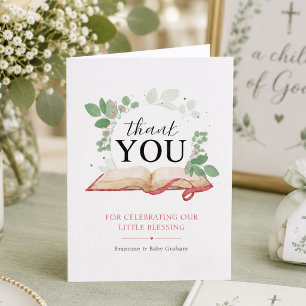 Personalisierte A Child of God Christliche Babypar Dankeskarte