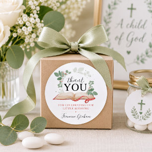 Personalisierte A Child of God Christliche Babypar Runder Aufkleber