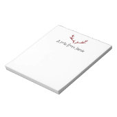 Personalisierte "A note from Christmas Notepad" Notizblock (Rotiert)
