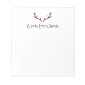 Personalisierte "A note from Christmas Notepad" Notizblock (Vorderseite)